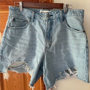 Abercrombie & Fitch Light Blue Jean Shorts